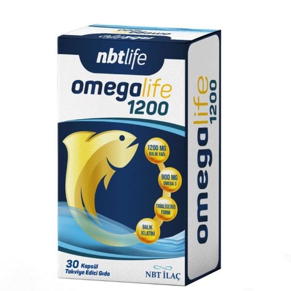 Nbt Life Omegalife 1200mg 30 Kapsül