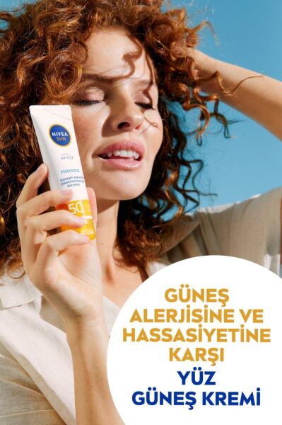Nivea Sun Hassas Yatıştırıcı Güneş Koruyucu Yüz Kremi SPF50 50 ml