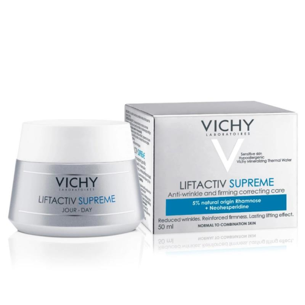 Vichy Liftactiv Supreme Kırışıklık Karşıtı Gündüz Bakım Kremi Hyalüronik Asit ile Yağlı Ciltlere 50