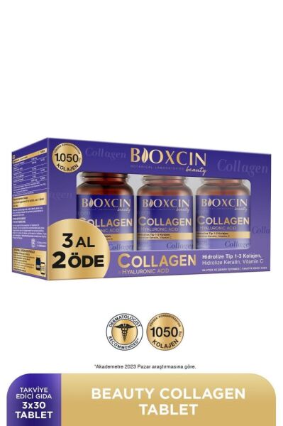 Bioxcin Collagen Hyaluronic Acid Hidrolize Tip 1-3 Kolajen 3 x 30 Tablet - 3 Al 2 Öde