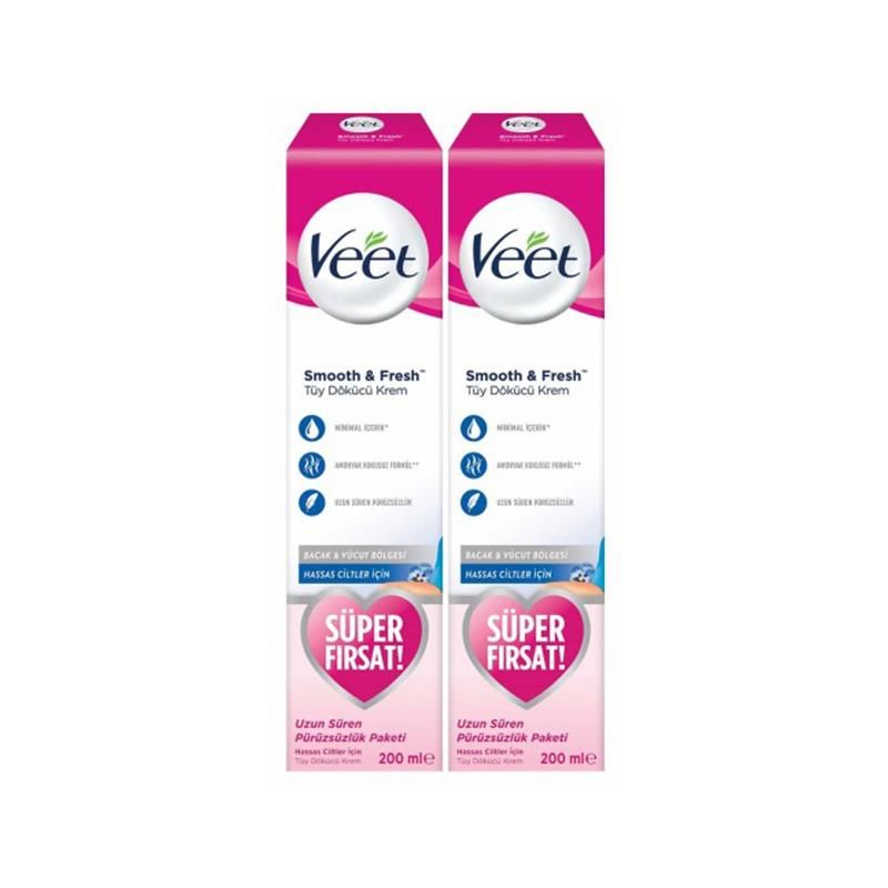 Veet Tüy Dökücü Krem Hassas Ciltler İçin 200 ml 2'li Set