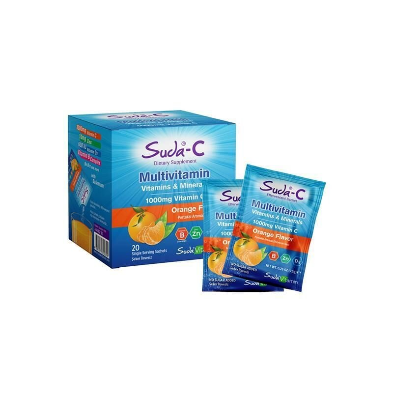 Suda-C Multivitamin Vitamins Minerals 20 Saşe