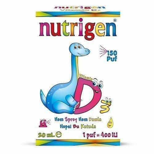 Nutrigen Vitamin D3 400 iu Sprey Damla 20 ml