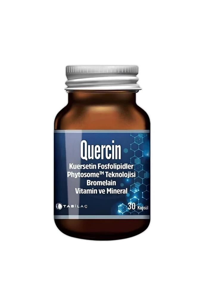 Tab İlaç Quercin Fitozomal Kuersetin Bromelain 30 Kapsül