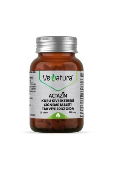 VeNatura Actazin Kuru Kivi Ektresi Çiğneme Tableti Takviye Edici Gıda 30 Tablet