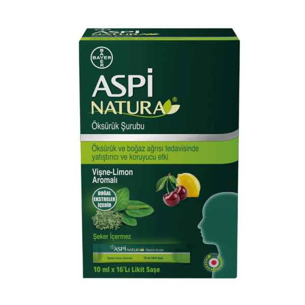 Aspi NATURA 10 mlx16 Likit Saşe(Vişne-Limon Aromalı)
