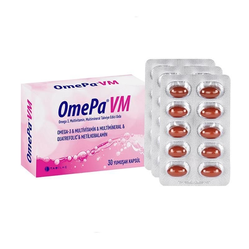 Tabilaç Omepa Vm takviye Edici Gıda 30 Yumuşak Kapsül