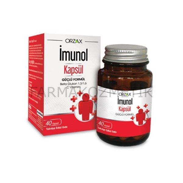 Orzax Imunol Beta Glukan Bağışıklık Sistemi Güçlendici 40 Kapsül