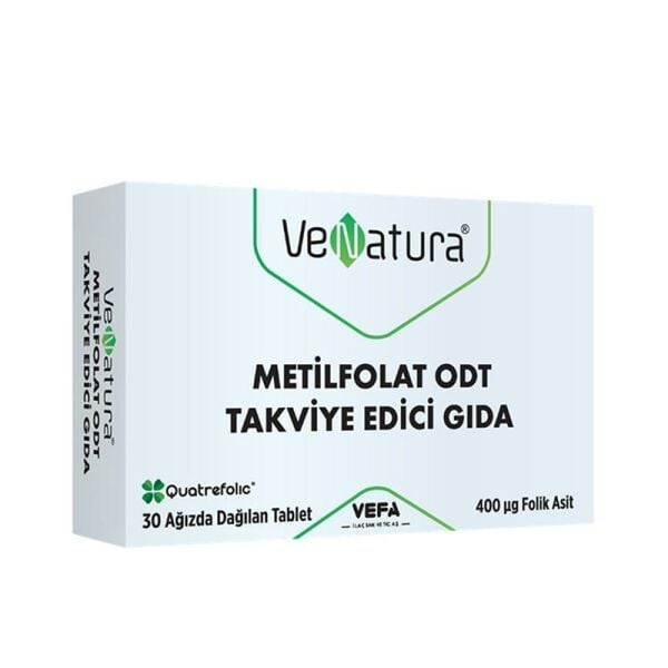 Venatura Metilfolat ODT 30 Ağızda Dağılan Tablet
