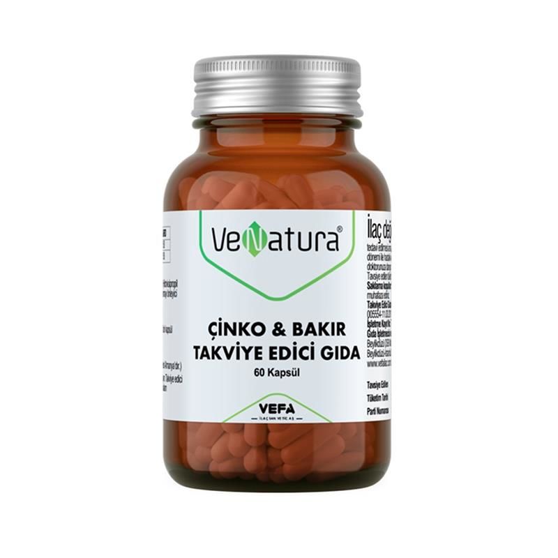 Venatura Çinko & Bakır 60 Kapsül