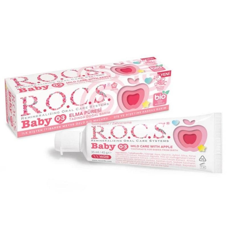 Rocs Baby 0-3 Yaş Elma Püresi Tadında Diş Macunu 35 ml