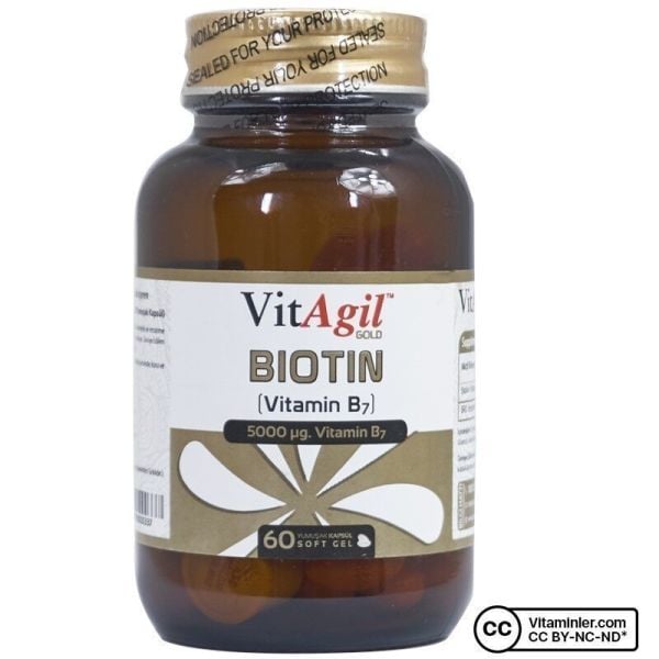 Allergo VitAgil Gold Biotin 5000 Mcg 60 Kapsül
