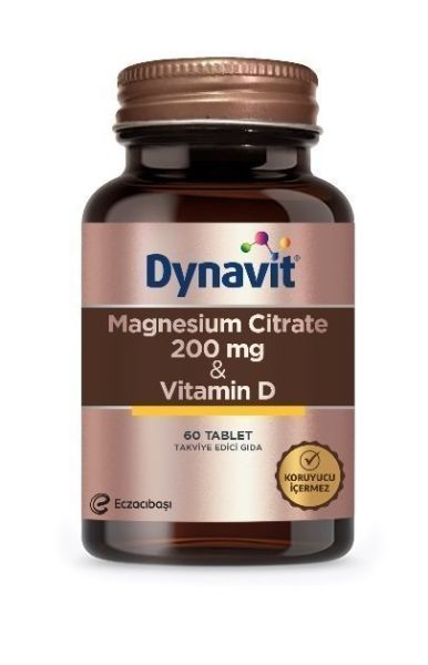 Dynavit Magnesium Citrat + Vitamin D 60 Tablet