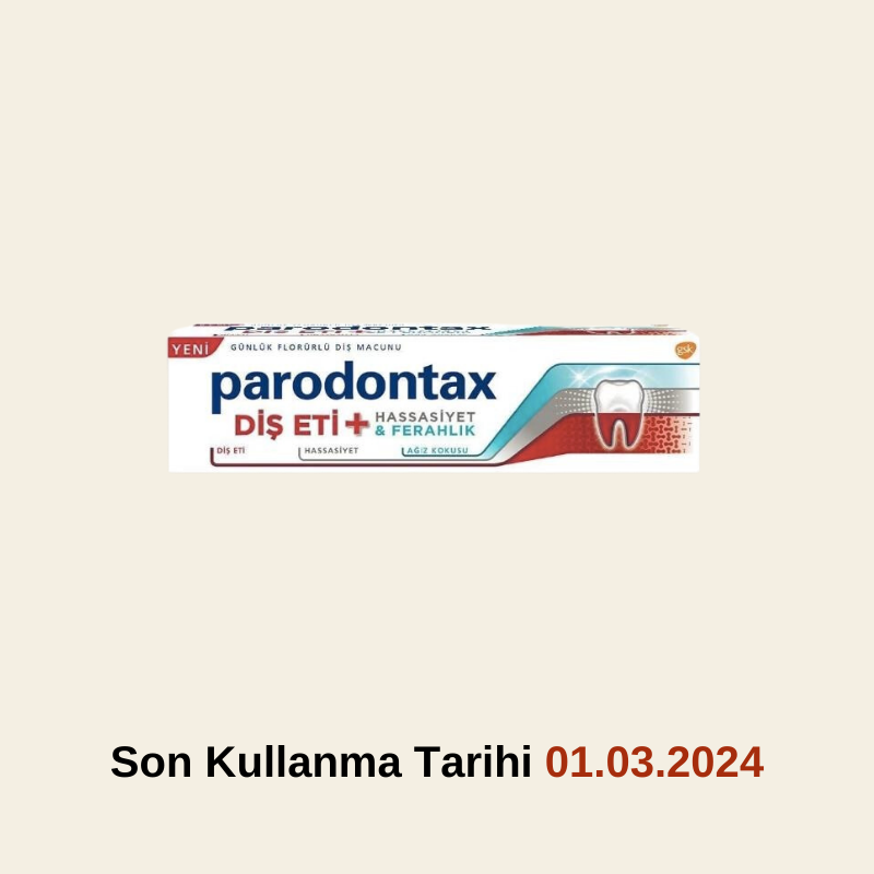 Parodontax Diş Eti & Hassasiyet & Ferahlık Diş Macunu 75ml