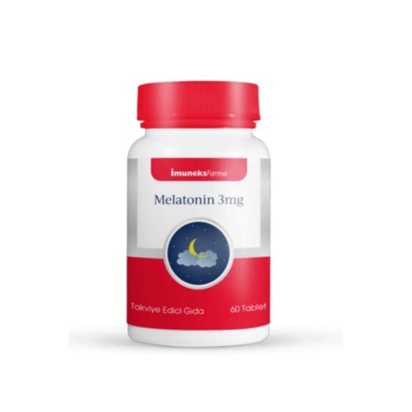 Imuneks Farma Melatonin 3 mg Takviye Edici Gıda 60 Tablet