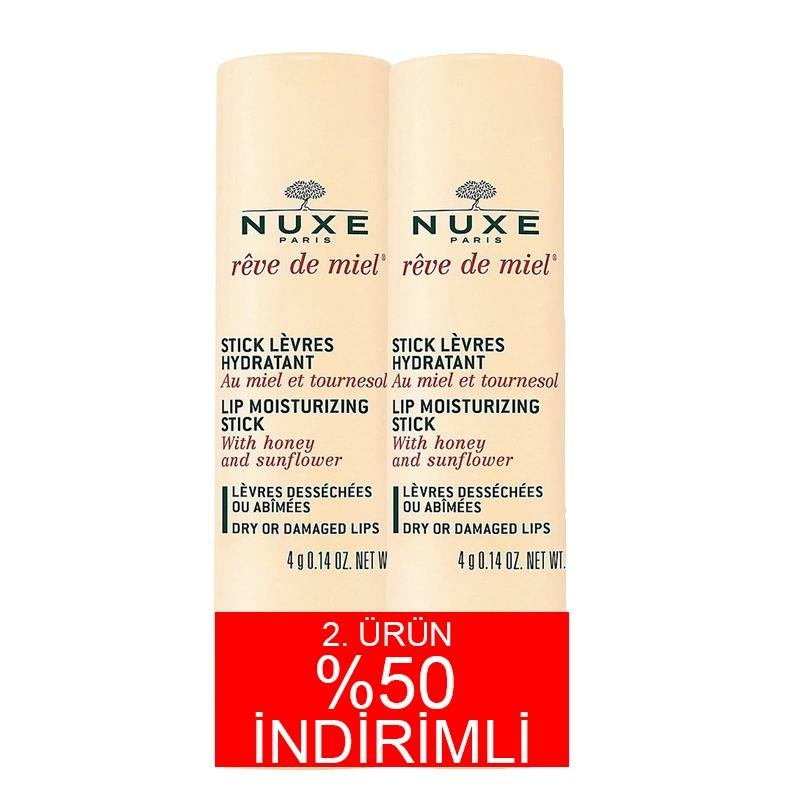 Nuxe Reve De Miel Lip Stick 4 gr 2 Li Set