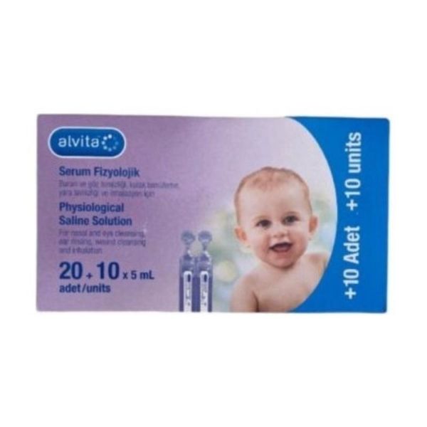 Alvita Serum Fizyolojik 30 Flakon 5 ml