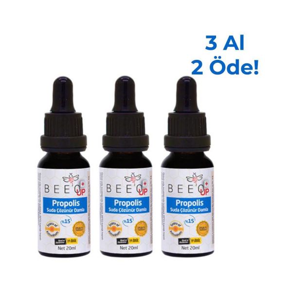 Bee'o Up Propolis Suda Çözünür Damla 20ml (3 Al 2 Öde)