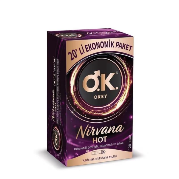 Okey Nirvana Hot Prezervatif 20 Adet