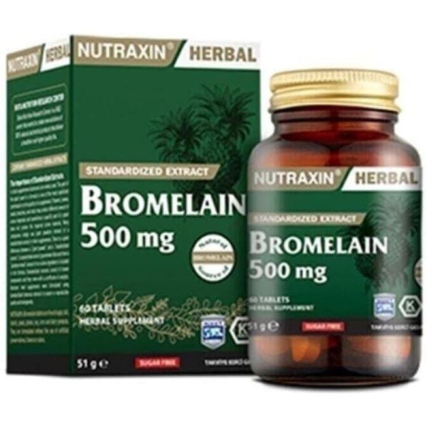 Nutraxin Bromelain Ananas 60 Kapsül