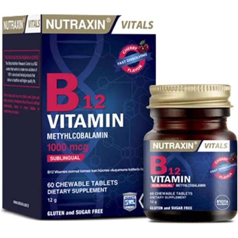 Nutraxin Vitals B12 Vitamin 60 Tablet