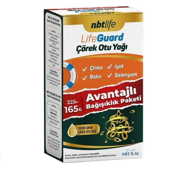 Nbt Life Guard Çörek Otu Yağı Takviye Edici Gıda Avantajlı Paket 30 Kapsül