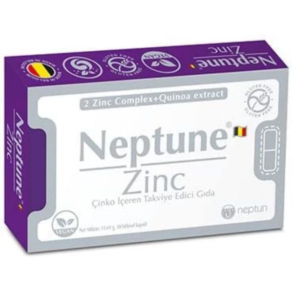 Neptune Zinc Çinko içeren 30 Kapsül