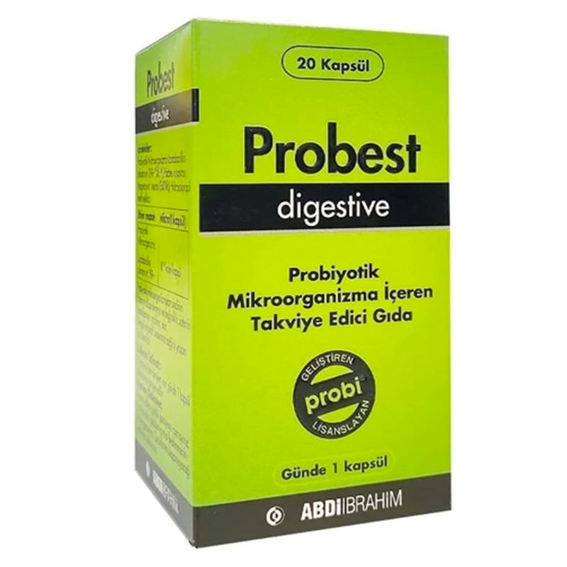 Probest Digestive Probiyotik Takviye Edici Gıda 20 Kapsül
