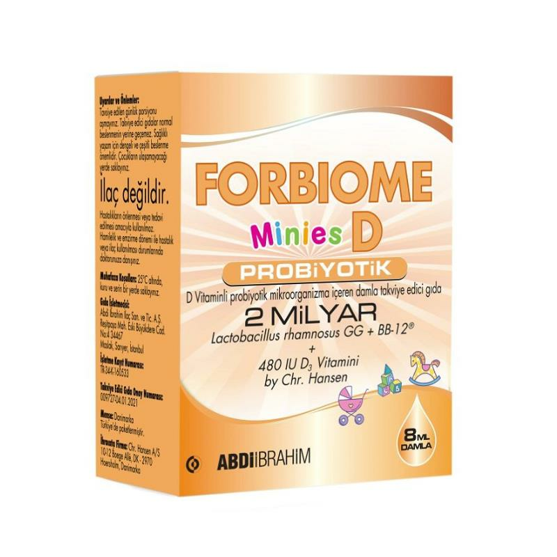 Forbiome Minies D Probiyotik Damla 8 ml