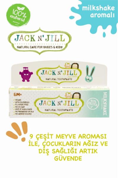 Jack N'Jill Milkshake Aromalı Macun 50 gr