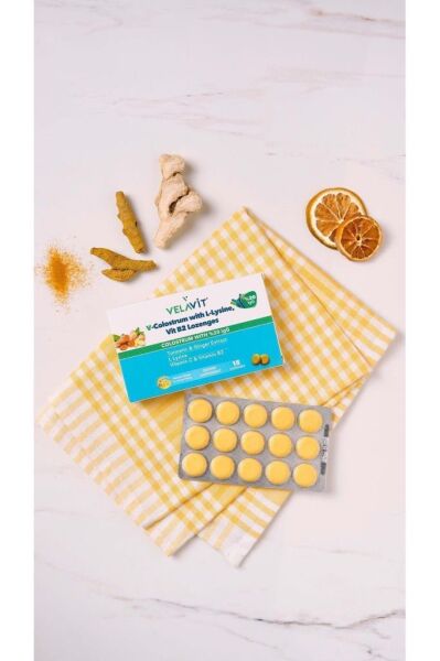 Velavit V Colostrum With L Lysine Vitamin B2 Lozenges 15 Pastil