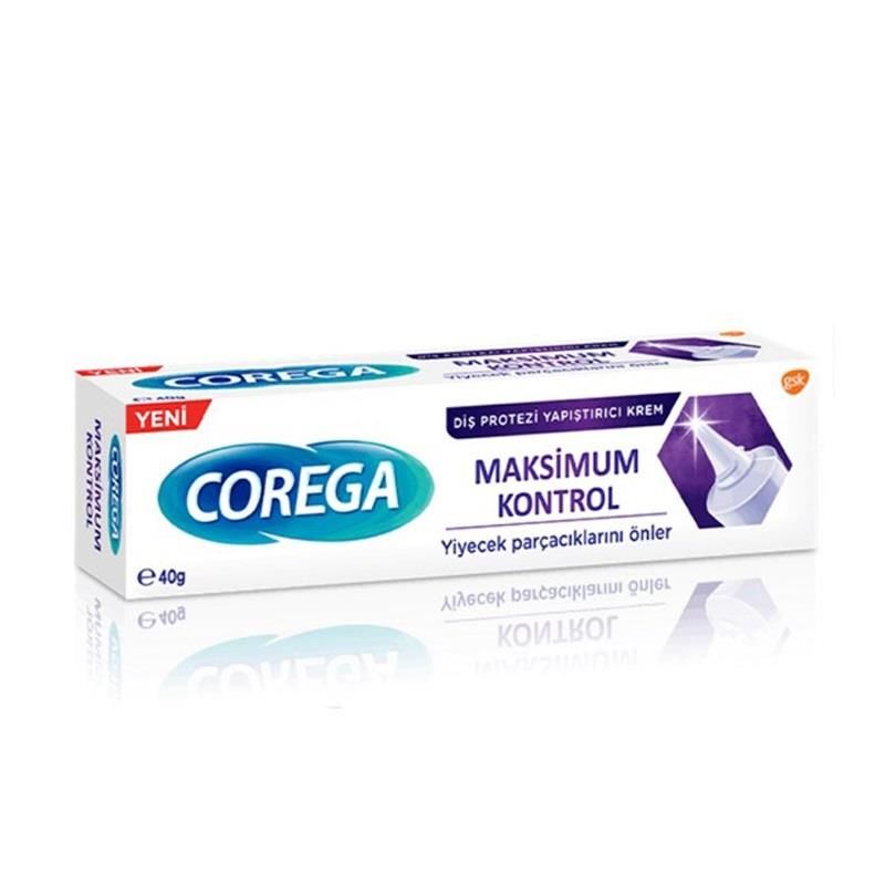 Corega Maximum Kontrol Diş Protezi Yapıştırıcı Krem 40 ml