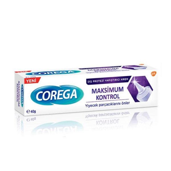 Corega Maximum Kontrol Diş Protezi Yapıştırıcı Krem 40 ml