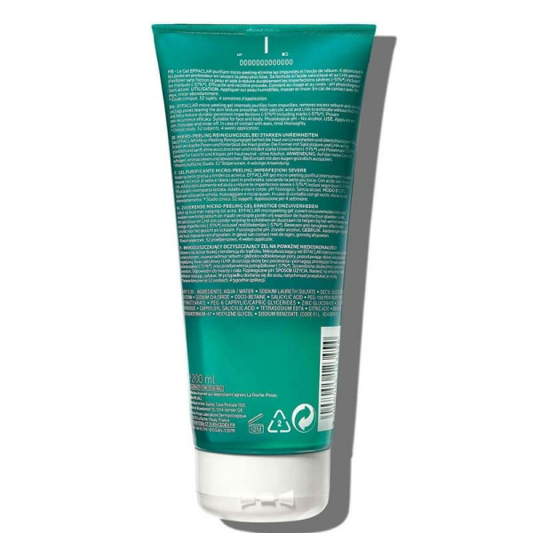 La Roche Posay Effaclar Mikro Peeling Jel Yüz Ve Vücut 200 ml