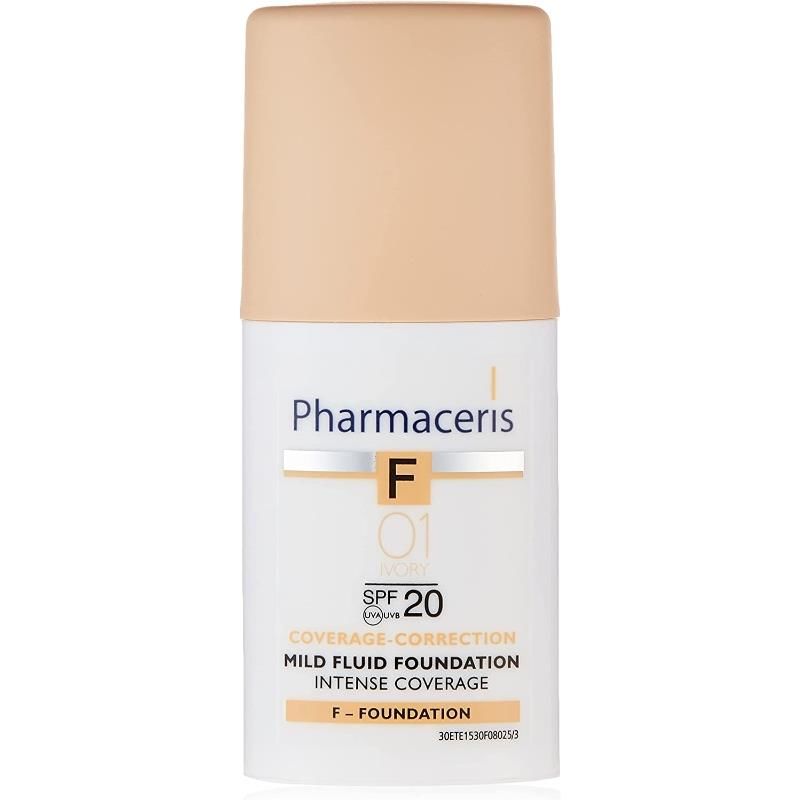 Pharmaceris F Intense Coverage Foundation Spf 20 Ivory 01 30 ml