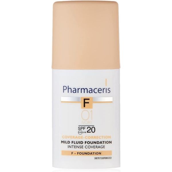 Pharmaceris F Intense Coverage Foundation Spf 20 Ivory 01 30 ml