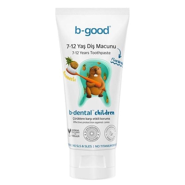 B-Good Diş Macunu 7-12 Yaş b-dental Children Florürsüz 50 ml